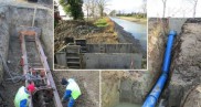 Prise d’eau et canalisation d’eau brute